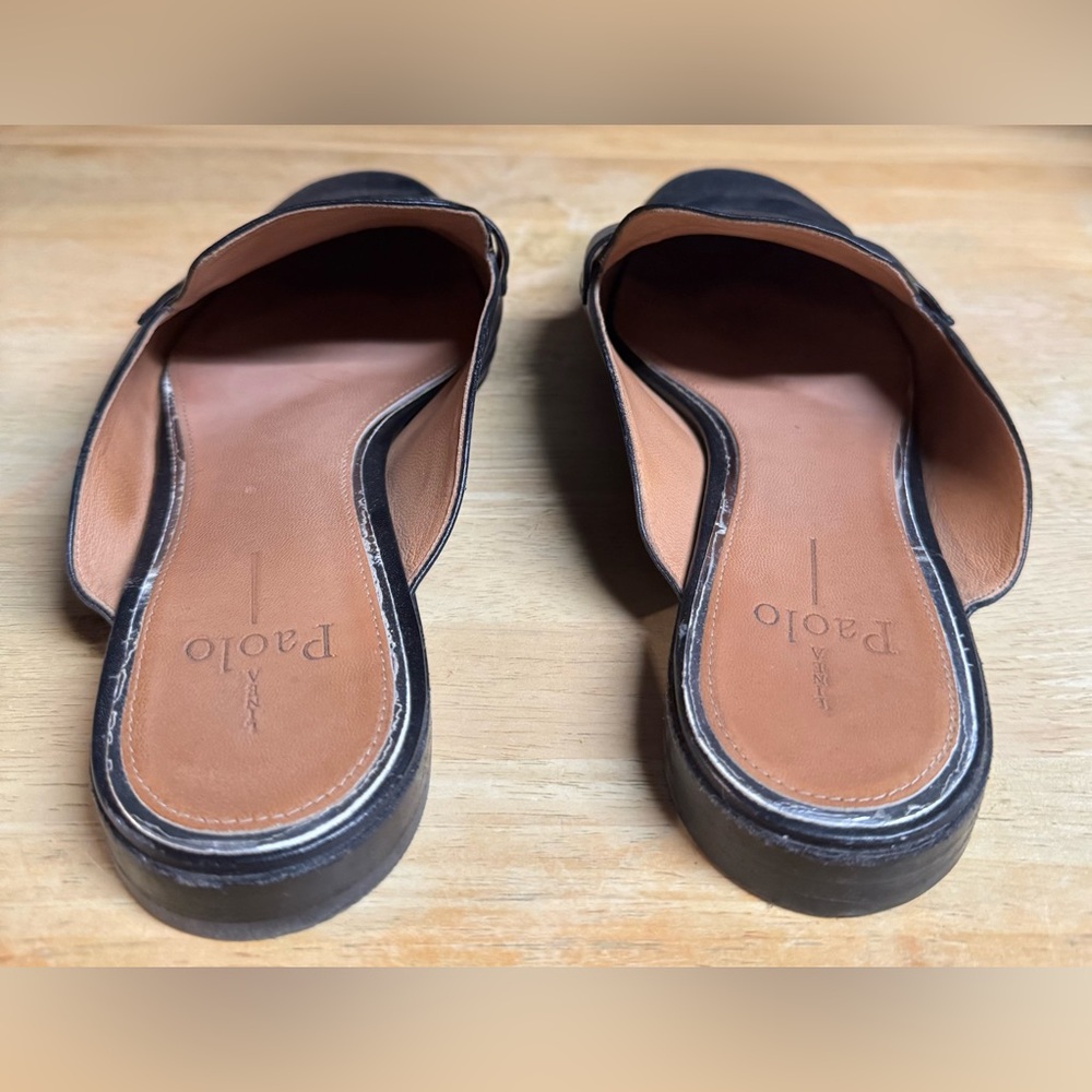 Women's Black Slip-On Mules - Picture 3 of 7